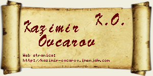 Kazimir Ovčarov vizit kartica